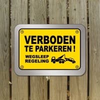 PARKEERVERBOD BORD